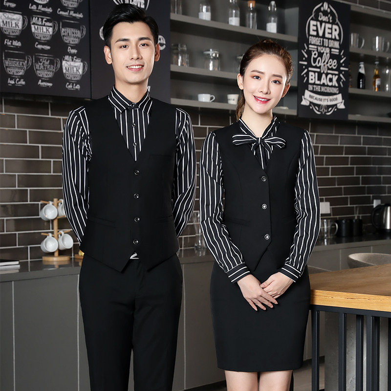 New food and beverage uniform Autumn and winter clothing Men and women