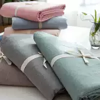 Khăn trải giường bằng vải bông Bông cotton 1,8 / 1,5 / 1,2 m trải giường màu nâu tấm đệm đơn mảnh Simmons bảo vệ ga chun bọc giường spa