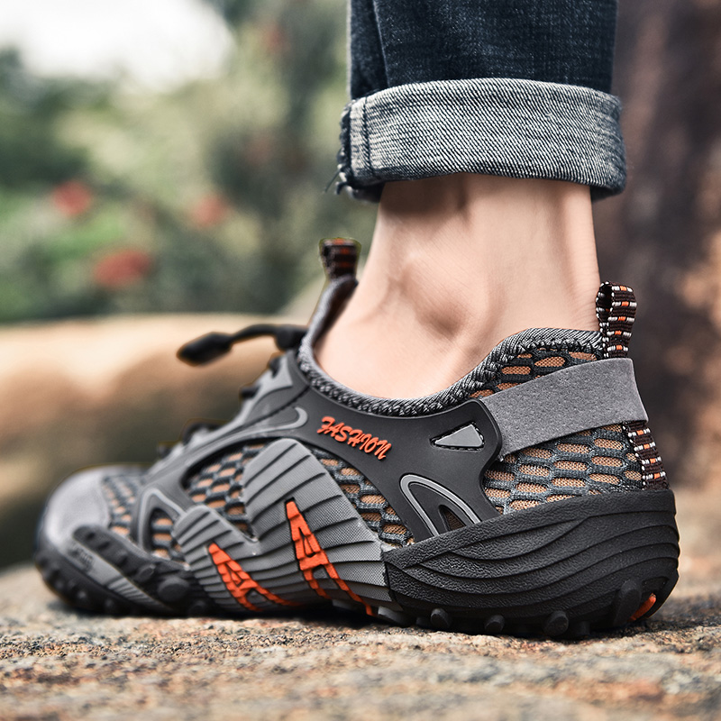 Western Regions Camel Men's Shoes Summer Streaming Shoes Waterproof Breathable Casual Sports Shoes Outdoor Amphibious Lure Shoes
