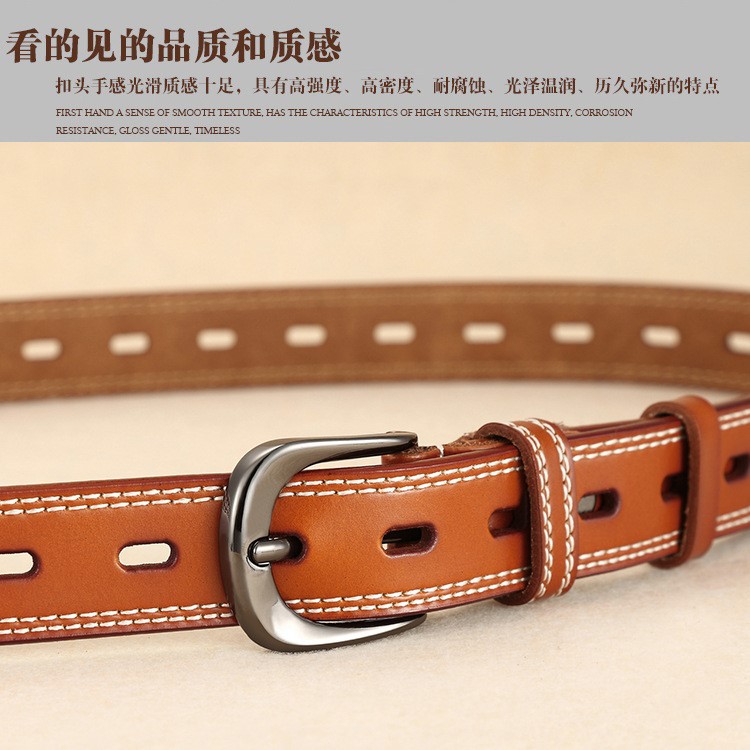 Phụ nữ openwork vành đai của phụ nữ pin khóa thời trang hoang dã vành đai phụ nữ retro trang trí giản dị vành đai quần jean - Thắt lưng đai nịt bụng nam