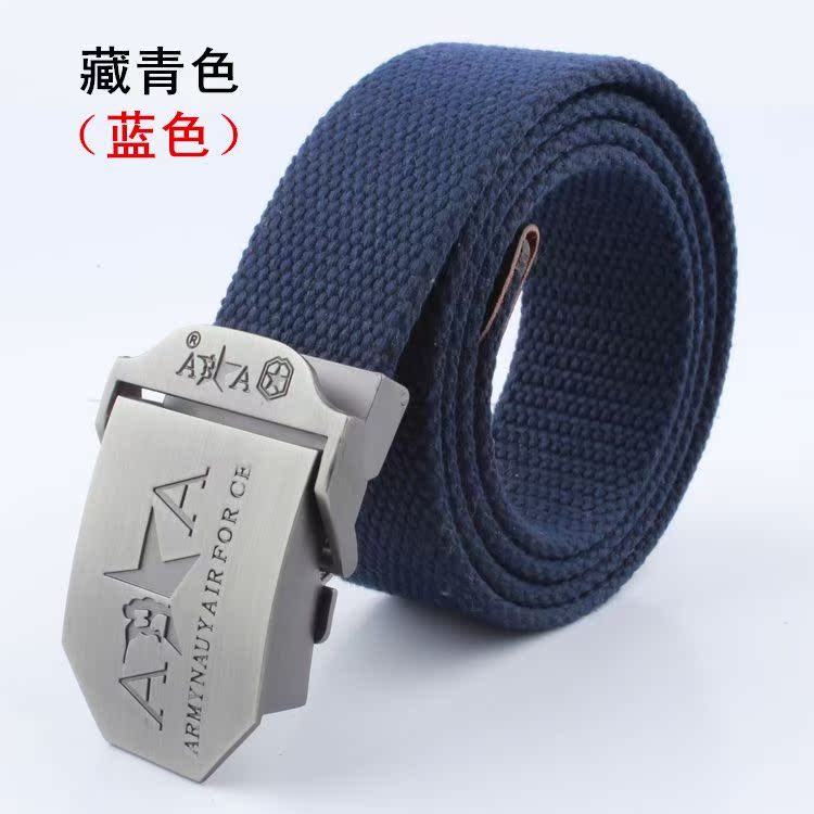 Double A đai đai Đàn ông tự động khóa thắt lưng dệt Xu hướng giải trí ngoài trời đai dày đa năng - Thắt lưng latex nịt bụng