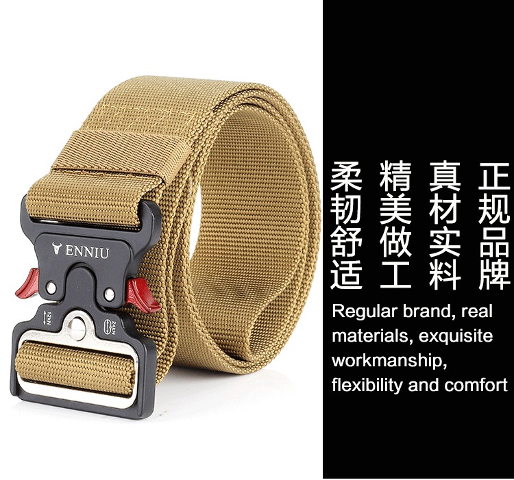 Phiên bản rộng 5cm Cobra chiến thuật đai nylon đa năng vành đai Quạt quân đội nam vũ trang huấn luyện quân sự tráng - Thắt lưng thắt lưng nữ bản to