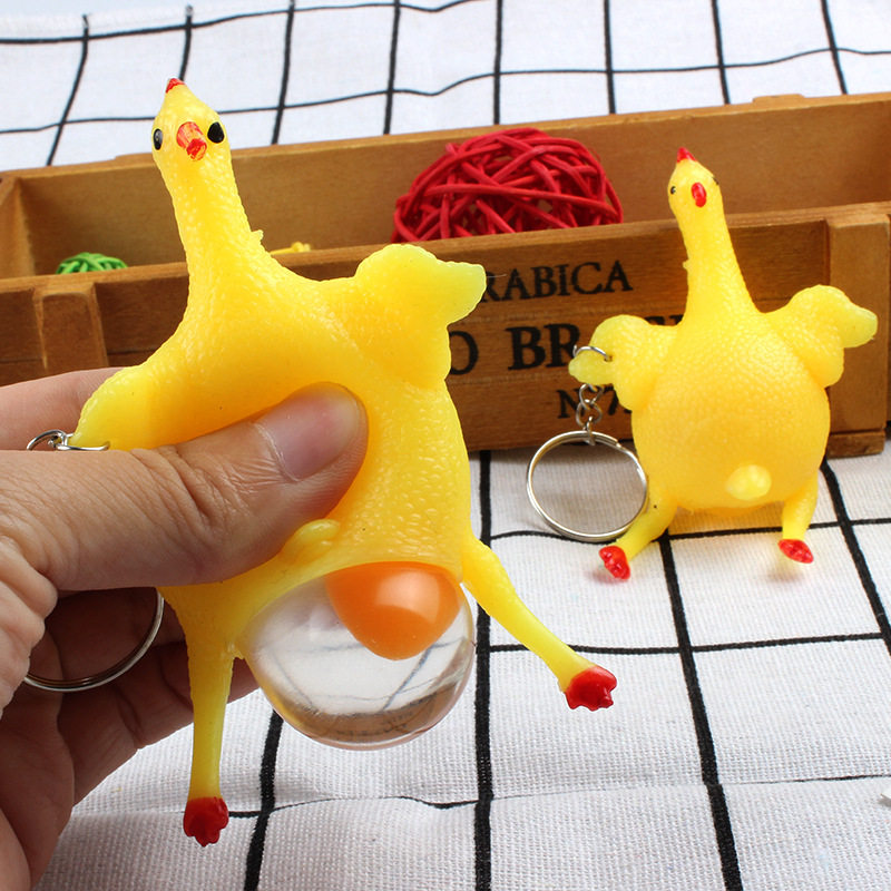 Cute and Funny Laying Hens Spit Egg Yolk Lazy Eggs in Class Bored Vent Decompression Decompression Vent Artifact Toy - Taobao