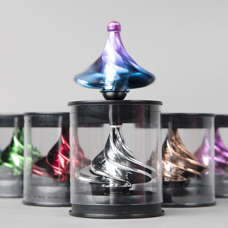 Pneumatic Tops Black Tech Hand Twirling Fingertips Top Creative Decompression God class boring students Decompression Toys