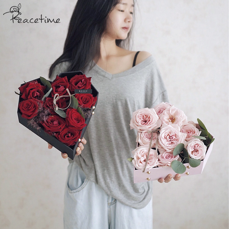 peacetime original design immortal flower flower silk acrylic love flower box