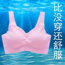 Japanese underwear women without steel ring gathering bra thin sports shock-proof running anti-sagging non-trace vest bra