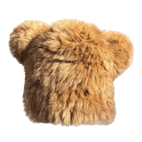 Милая демисезонная шерстяная удерживающая тепло бархатная шапка, с медвежатами, увеличенная толщина