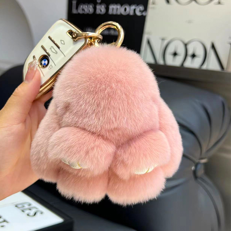 Cute Rex Rabbit Fur Plush Toy Bunny Car Keychain Pendant Mini Bag Plush Doll Hanging Decoration Rabbit Cute Rex Rabbit Fur Plush Toy Bunny Car Keychain Pendant Mini Bag Plush Doll Hanging Decoration Rabbit