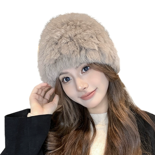 Демисезонная утепленная удерживающая тепло шерстяная бархатная шапка