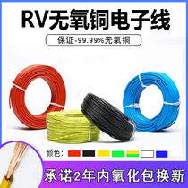 Pure copper RV control line 0 5 0 75 1 5 2 5 4 Square single core flexible cable household power cable electronic cable