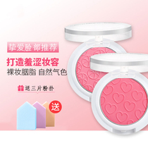Alice Cottage blush Sweet shy blush Long-lasting nude makeup Natural waterproof moisturizing brightening complexion makeup