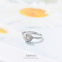 18k Platinum 50 Four Paws Diamond Ring Withdrawal resection Custom 30 Group Inlaid Diamond Ring Support 18k EMPTY TOCUSTOMIZE