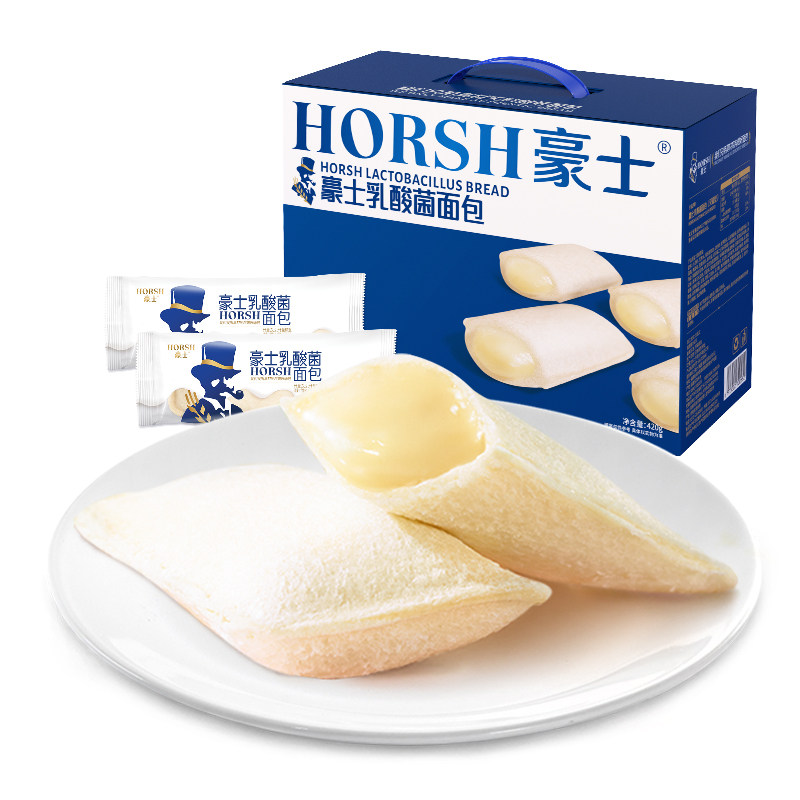 豪士乳酸菌面包420g盒