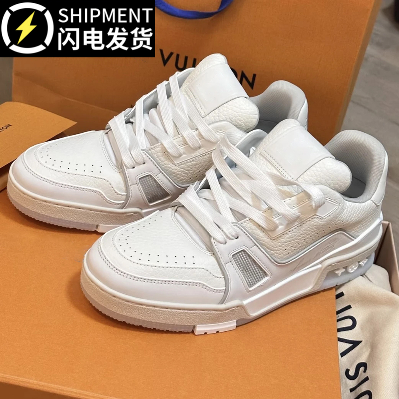 Putian Lujia Trainer White Cement Women's Sneakers 2026 New Spring Thick-Soled Men's Sports Casual Shoes