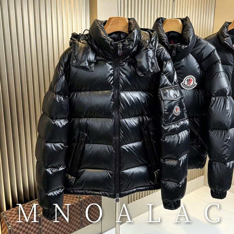 Mengkou Cat Winter down Jacket for Men and Women, Couple's Outfit, Thickened Short Style with Hood, Glossy Classic Design, Outdoor Cold-Resistant Duck down Mengkou Cat Winter down Jacket for Men and Women, Couple's Outfit, Thickened Short Style with Hood, Glossy Classic Design, Outdoor Cold-Resistant Duck down