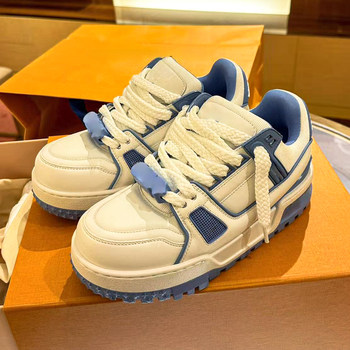 Donkey House Little Fat Ding Trainer Popular Unisex Sneakers 2025 Autumn New Thick-Soled Versatile Height-Increasing Casual Shoes