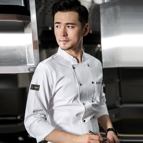 Шеф-повара Работа в одежде мужская осенняя и зимняя отель с длинными рукавами