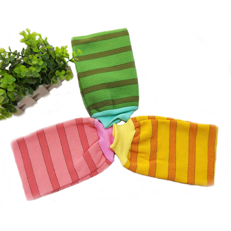 Thickened double-sided back scrub bath towel strong decontamination scrub mud adult children unisex scrub bath towel gloves - Taobao