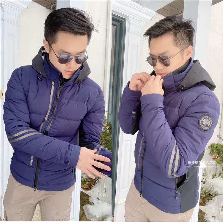 Fractured Canada Goose Canada Goose men's and women's down jacket missed the thigh shot Canada