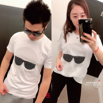 Discount DKNY10 * 0% cotton men and women tide style letter pattern t-shirt