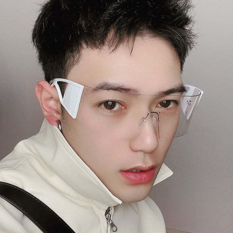 Sebo punk transparent riding with large frame glasses one-piece windproof pollen allergy goggles men and women trendy