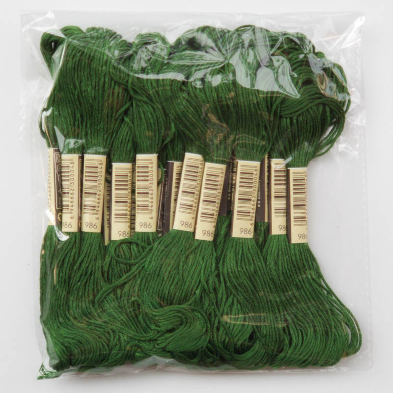 Cross-stitch embroidery thread 986 thread number 10 pieces each 8 meters 6 strands supplementary line insole embroidery wool felt cotton thread