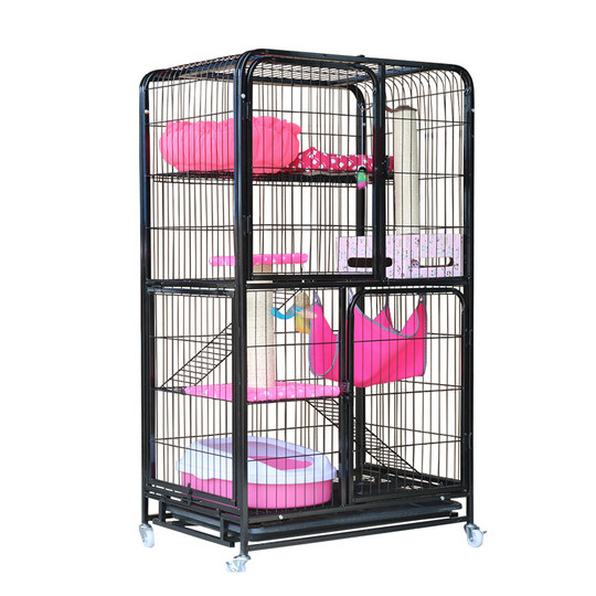 Cat cage cat villa home indoor with toilet one super large free space cat cat litter cat house cat house