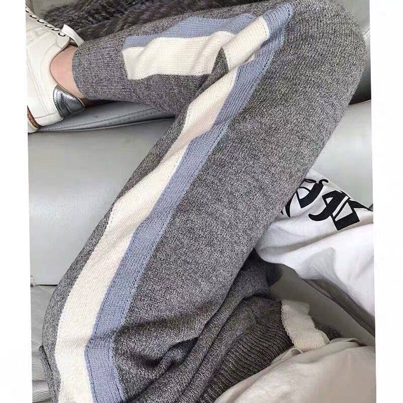 Pregnant women pants knitted Haren pants 2020 autumn and winter New Korean loose slim fashion casual small feet lob pants