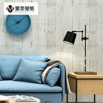 Nordic style gray imitation wood wallpaper Retro living room restaurant imitation wood hotel clothing store wallpaper wood color