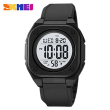 Time Beauty New Fashion Trend Double Time Square Watch Men's Multi functional Sports Glow Waterproof Electronic Watch