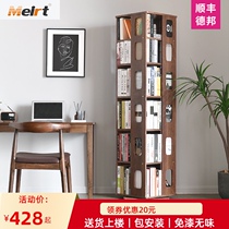 Rotary bookshelf 360 degree bookcase Floor-to-ceiling shelf Student living room bookcase Simple modern space-saving household