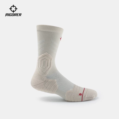 Баскетбольные спортивные высокие сапоги, носки подходит для мужчин и женщин для тренировок, снайперский выстрел, средней длины, для бега, увеличенная толщина