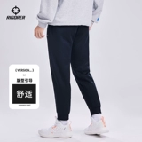 Трикотажные весенние утепленные баскетбольные дорожные штаны для спортзала, в американском стиле, свободный крой, для бега