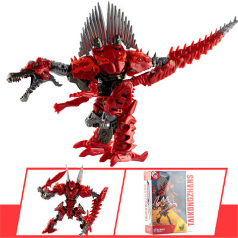 Hasbro biến dạng nửa vàng đen lớn chỉ 5 con khủng long sừng xe mô hình robot đồ chơi chính hãng - Gundam / Mech Model / Robot / Transformers mô hình robo trái cây