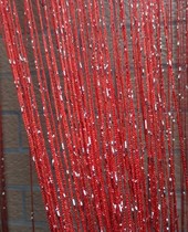 Wedding Celebration Red White Silver Wire Encrypted Wire Curtain Hotel Wedding Stage Live Placement Suspended Ceiling Streaming Suo Decorative Curtain