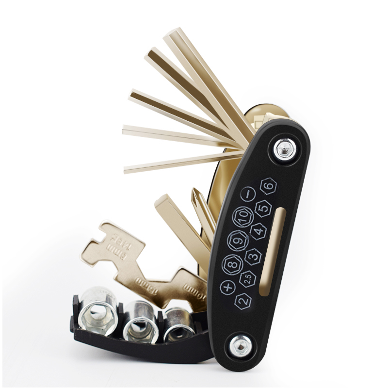 Bicycle repair combination tool repair and installation tool hexagonal wrench screwdriver multi-function suite