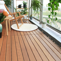 Anti-corrosion Wood splicing floor outdoor balcony terrace garden ground laying outdoor solid wood dragon and phoenix sandalwood self-fighting floor