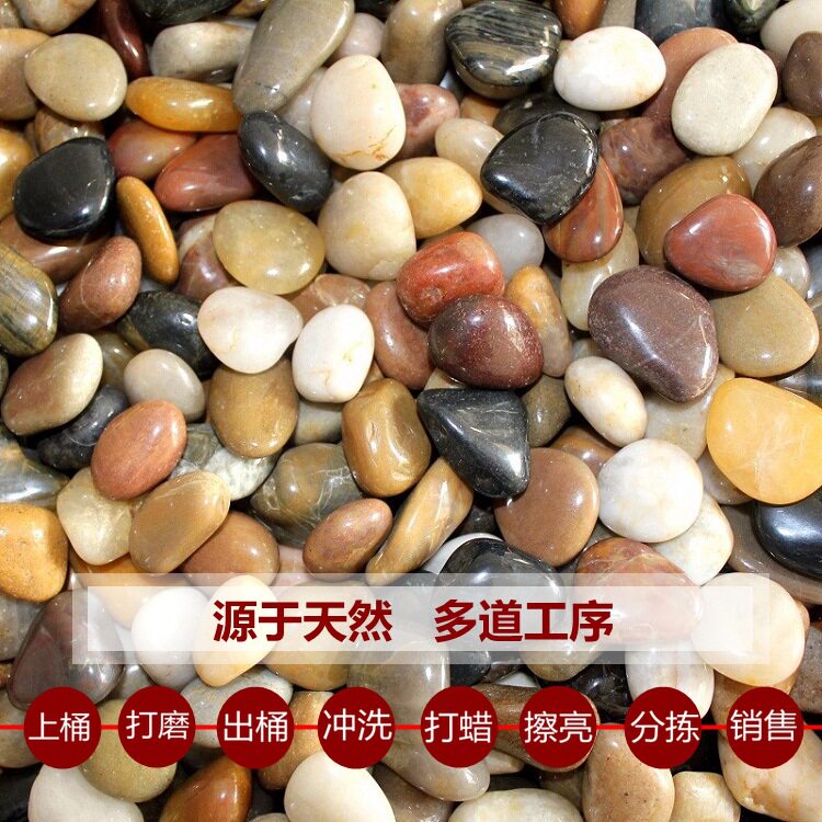 Outdoor floor natural goose eggs stone flower fish tank landscaping paving decoration a kilo of horticultural color stone landscape