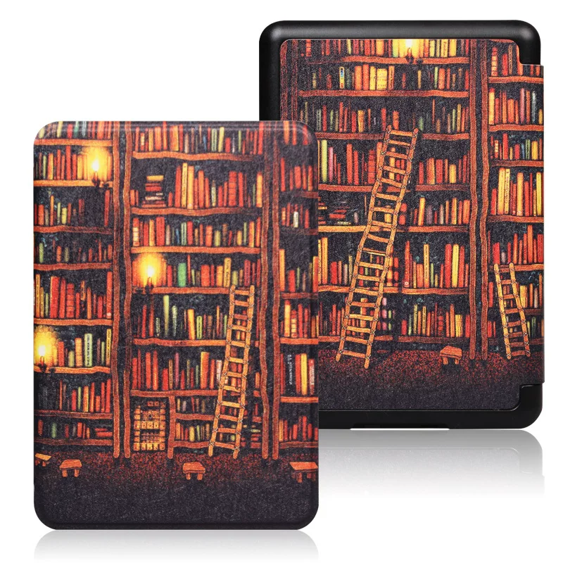 Подходящий чехол-защитная крышка для Kindle Paperwhite6 Amazon kpw5 e-book Kpw3 кожаный чехол молодежная версия 2024 12-е поколение раскрашенная крышка 2022 вход версия Migu версия оболочка 11-е поколение оболочка