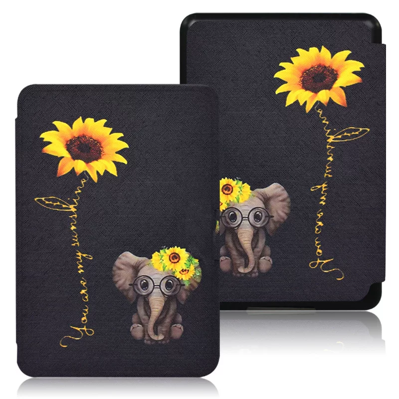 Подходящий чехол-защитная крышка для Kindle Paperwhite6 Amazon kpw5 e-book Kpw3 кожаный чехол молодежная версия 2024 12-е поколение раскрашенная крышка 2022 вход версия Migu версия оболочка 11-е поколение оболочка