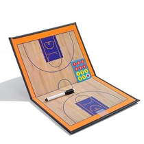 Basketball tactical board football teaching board 2-fold tactical board five-a-side folding tactical board pu material