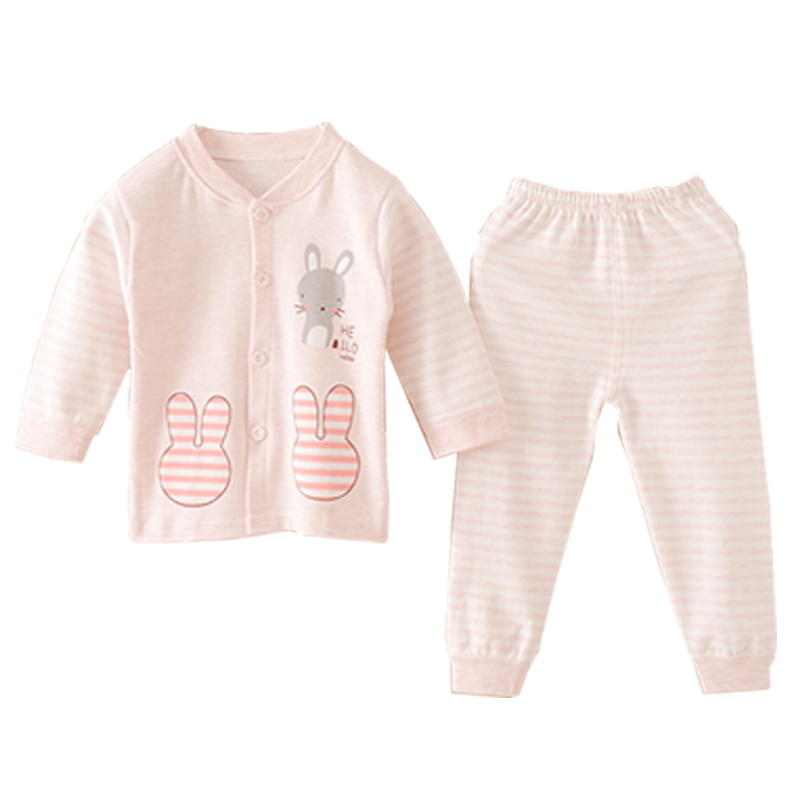 Mùa xuân và mùa thu bông bộ đồ lót baby baby cardigan hai sử dụng mùa thu quần áo quần mùa thu thiết lập sơ sinh quần áo điều hòa không khí.