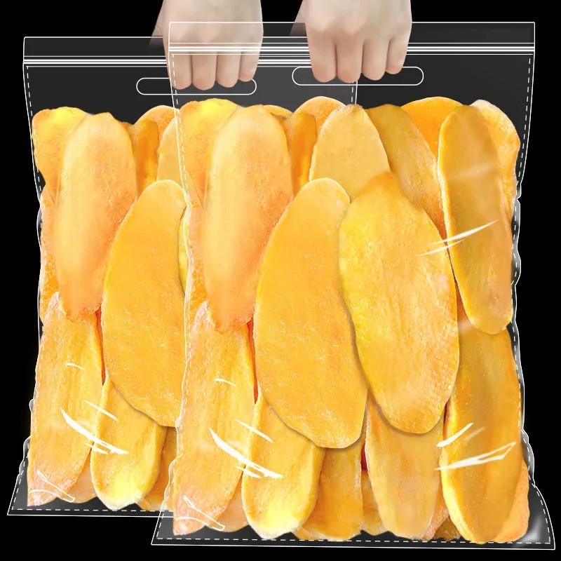 Thai flavor original thick cut dried mango 500g one pound box containing low sugar fruit dried fruit preserved candied snack specialty