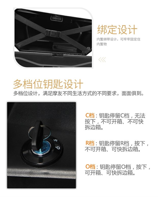 Shengshi ZT 310X hộp bên xe máy sửa đổi Shengshi 310R hộp bên có thể tháo rời hộp thân thùng hộp treo hộp bên hộp - Xe gắn máy phía sau hộp thùng để đồ xe máy