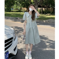 Кукла, летнее платье, приталенная длинная юбка, милый корсет для школьников, французский стиль