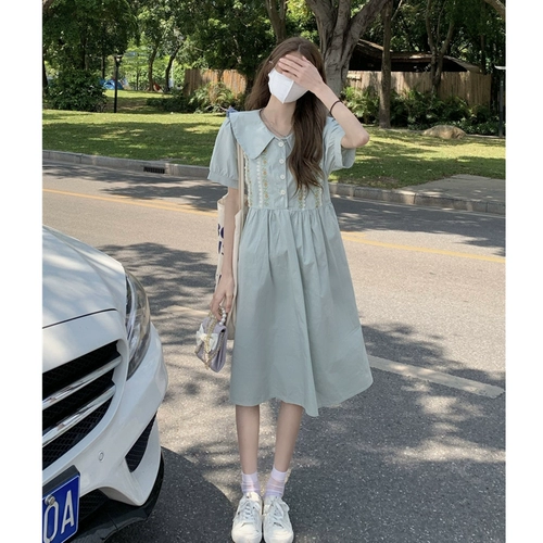 Кукла, летнее платье, приталенная длинная юбка, милый корсет для школьников, французский стиль