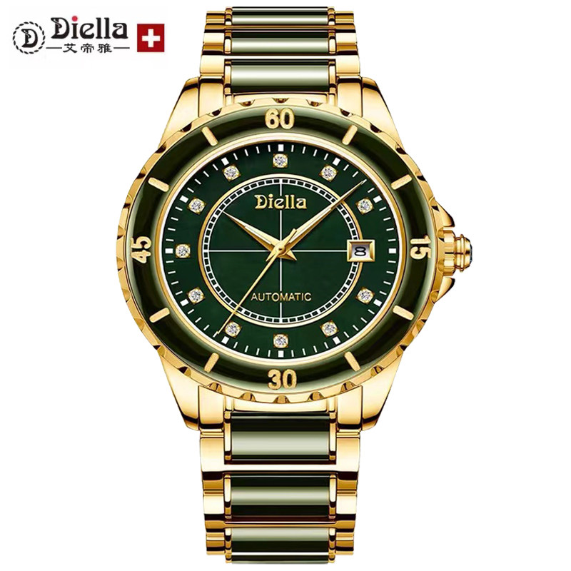 Ai Imperii Watches Male Emerald Jade Men's Swiss Brand Noctilucent Waterproof Light Lavish Full Automatic Mechanical Watches