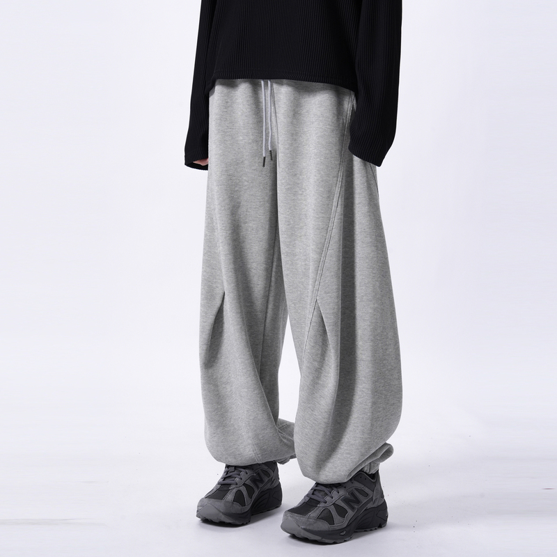 Lilmax Heavyweight Relaxed Fit Jogger Pants for Men and Women, Summer Thin Casual Curved Pants, Loose Wide-Leg Sweatpants Lilmax Heavyweight Relaxed Fit Jogger Pants for Men and Women, Summer Thin Casual Curved Pants, Loose Wide-Leg Sweatpants