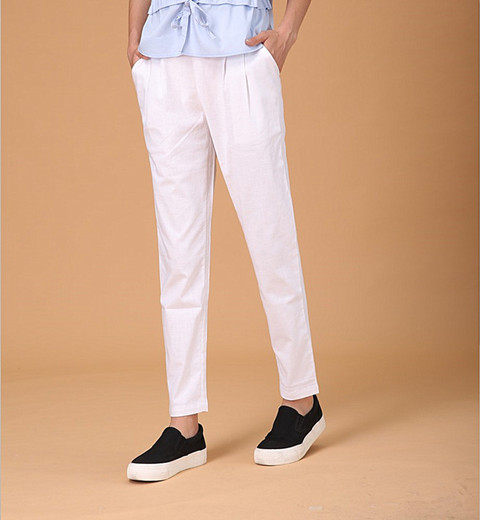 棉麻九分裤女装宽松薄款亚麻裤哈伦裤显瘦休闲