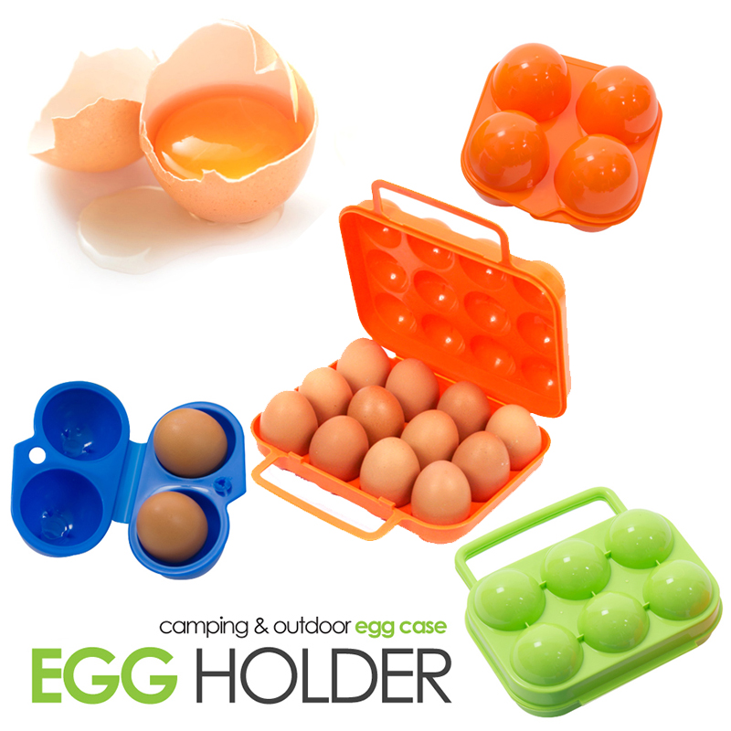 Fitting Outdoor Camping Egg Box Plastic Egg Box Self Driving Fishing Barbecue Picnic Portable Egg Containing Box
